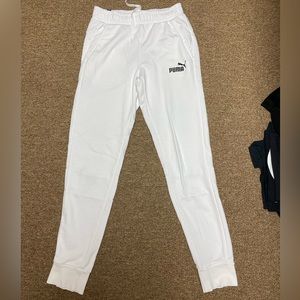 White Puma Joggers